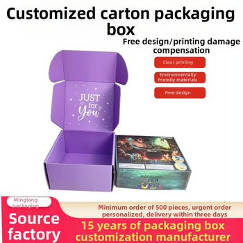 Kartondoboz csomagoláshoz, összecsukható karton, 350 g, UV nyomtatás, logóval testreszabható