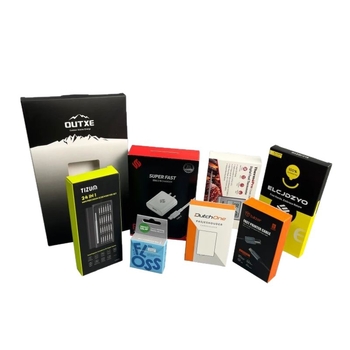 Kartondoboz csomagoláshoz, összecsukható karton, 350 g, UV nyomtatás, logóval testreszabható