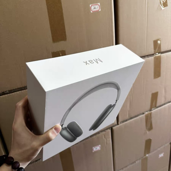 Apple AirPods Max austiņām iepakojuma kārba, modelis TDEJ, dāvanu iepakojums un digitālo mājas ierīču iepakojums
