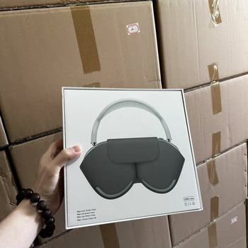 Apple AirPods Max austiņām iepakojuma kārba, modelis TDEJ, dāvanu iepakojums un digitālo mājas ierīču iepakojums