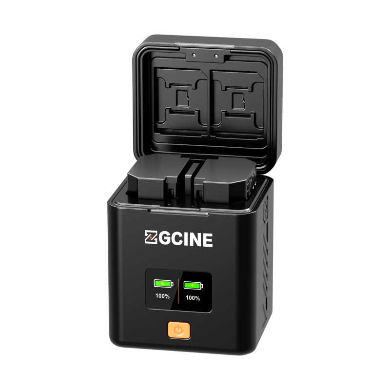 Zgcine EN-EL15C akkumulátor töltő Nikon Z6/Z7/Z8-hoz — USB-C, kettős kimenet, kijelző, lángálló műanyag