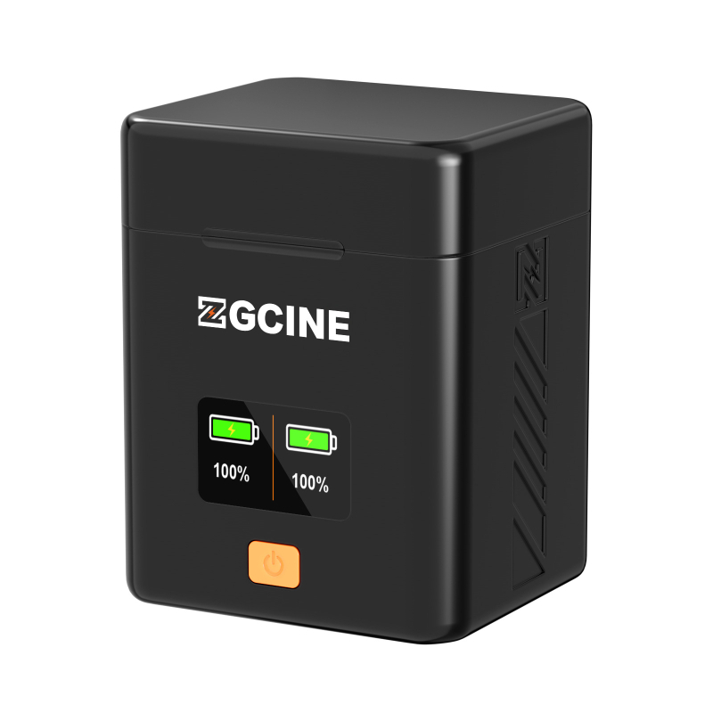 Zgcine EN-EL15C akkumulátor töltő Nikon Z6/Z7/Z8-hoz — USB-C, kettős kimenet, kijelző, lángálló műanyag