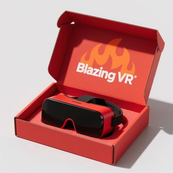 VR akiniai dovanų dėžutė – kartono/papieriaus įpakavimas, ofsetinis spausdinimas, kalta membraninė dėžutė, apkrova 100 g, 3C elektronikos pakuotė