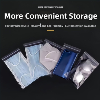 PE αυτοσφραγιζόμενες διαφανείς σακούλες για συσκευασία κοσμημάτων, τροφίμων και ενδυμάτων; μήκος σφραγίσεως 2–100 εκ.