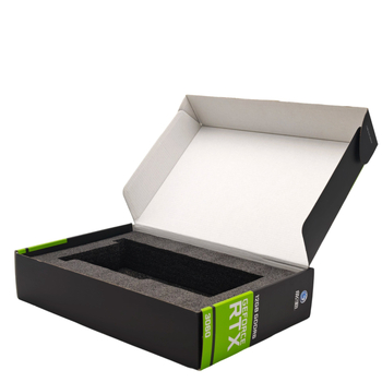 Háromrétegű hullámkarton ajándékdoboz dupla betéttel, 250gsm, hajtogatható, dombornyomás és UV nyomtatás