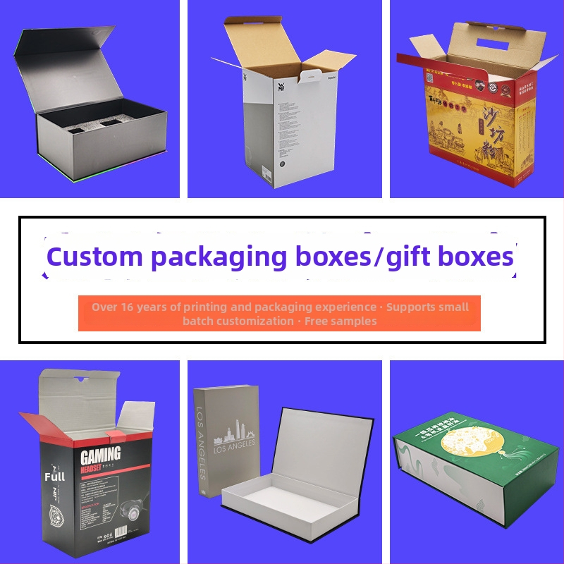 Háromrétegű hullámkarton ajándékdoboz dupla betéttel, 250gsm, hajtogatható, dombornyomás és UV nyomtatás