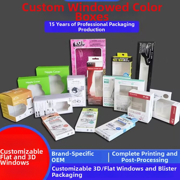 Egyedi ablakos csomagoló doboz UV bevonattal, papírkarton anyagból, csomagoló doboz, testreszabható kartondoboz típusok, magánmárka