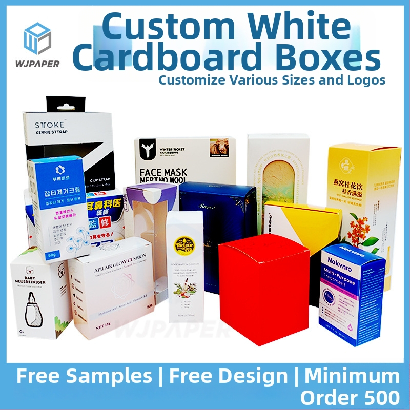 Kozmetikai csomagoló doboz - hajtogatható karton doboz, logónyomtatás, forró bélyegzés, UV nyomtatás, 300 g/m² papír