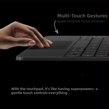 Bezdrôtová klávesnica s hliníkovou zliatinou a ľahkou konštrukciou (hliníková zliatina; hmotnosť 530 g; Bluetooth; kompatibilita: Apple iPad Pro)