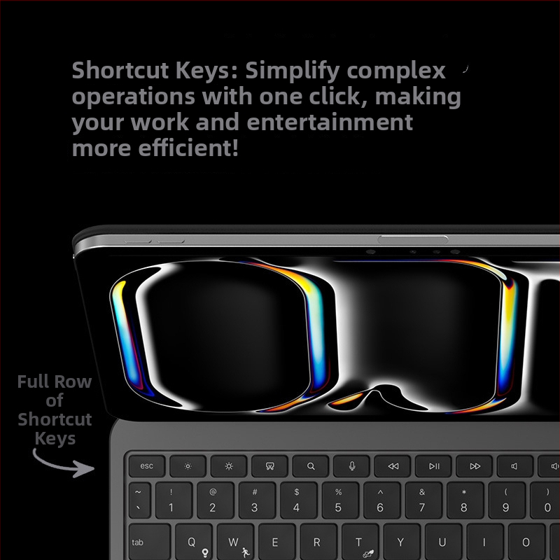 Bezdrôtová klávesnica s hliníkovou zliatinou a ľahkou konštrukciou (hliníková zliatina; hmotnosť 530 g; Bluetooth; kompatibilita: Apple iPad Pro)