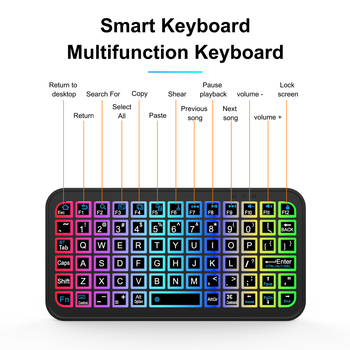 Tastatură Bluetooth wireless M7, iluminare de fundal, compatibilă cu telefoane, tablete și laptopuri, design ergonomic