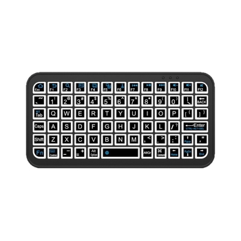 Tastatură Bluetooth wireless M7, iluminare de fundal, compatibilă cu telefoane, tablete și laptopuri, design ergonomic