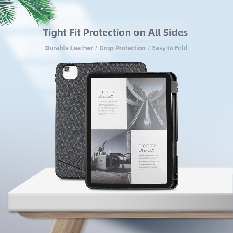 Bluetooth klávesnica so skladaným koženým puzdrom pre iPad 10.2 a 10.5, kompatibilná s iPad 11. generáciou (2025)