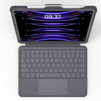 Kućište za tipkovnicu iPad s 360° rotirajućim držačem, magnetski odvojivi dizajn, kožna tipkovnica (Bluetooth; za iPad; 700 g)