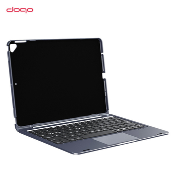 DOQO bežična tipkovnica za iPad — odvojivi podijeljeni dizajn s višestrukim kutovima podešavanja, Bluetooth, Model D