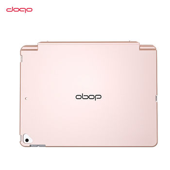 DOQO bežična tipkovnica za iPad — odvojivi podijeljeni dizajn s višestrukim kutovima podešavanja, Bluetooth, Model D