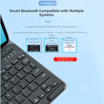 Bezdrôtová Bluetooth klávesnica pre mobilné telefóny, tablety a notebooky (rozhranie Bluetooth, hmotnosť 0,3 kg, model 129, OEM spracovanie k dispozícii)