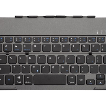 Extrémne tenká sklápateľná Bluetooth numerická klávesnica s ergonomickou podporou; Bluetooth rozhranie; dĺžka línie 0,8 m; hmotnosť 0,2