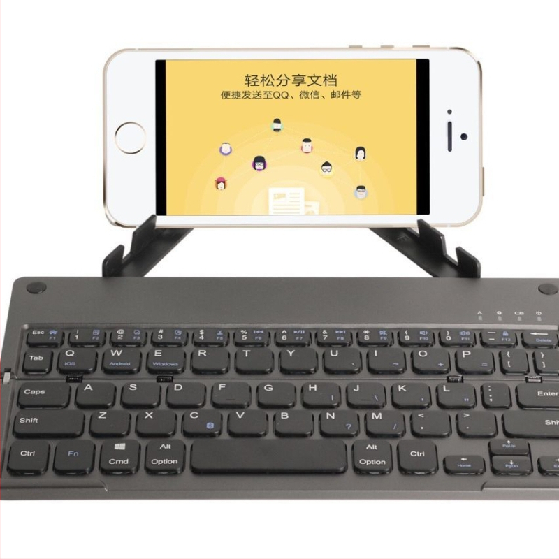 Extrémne tenká sklápateľná Bluetooth numerická klávesnica s ergonomickou podporou; Bluetooth rozhranie; dĺžka línie 0,8 m; hmotnosť 0,2