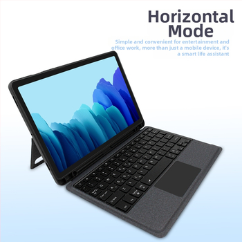 Bezdrôtová Bluetooth klávesnica s magnetickým odnímateľným krytom pre 11-palcový tablet Samsung, ergonómická podpora, rozmery 28,5 × 20,5 × 2,5 cm