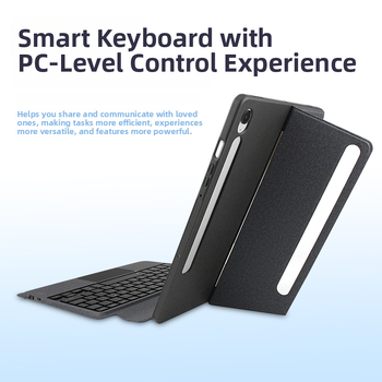 Bezdrôtová Bluetooth klávesnica s magnetickým odnímateľným krytom pre 11-palcový tablet Samsung, ergonómická podpora, rozmery 28,5 × 20,5 × 2,5 cm