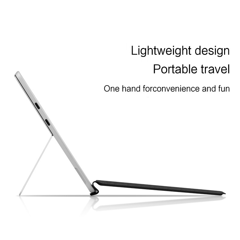 Vezeték nélküli, háttérvilágításos Bluetooth billentyűzet Surface Pro X/8/9-hez érintéses funkcióval és mágneses rögzítéssel