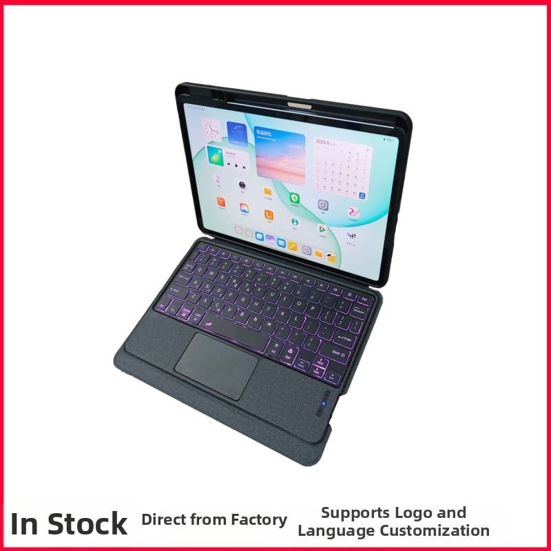 Tastatură Bluetooth fără fir cu husă din piele detașabilă pentru tabletă Xiaomi - model YX006/K22, ergonomic, interfață Bluetooth