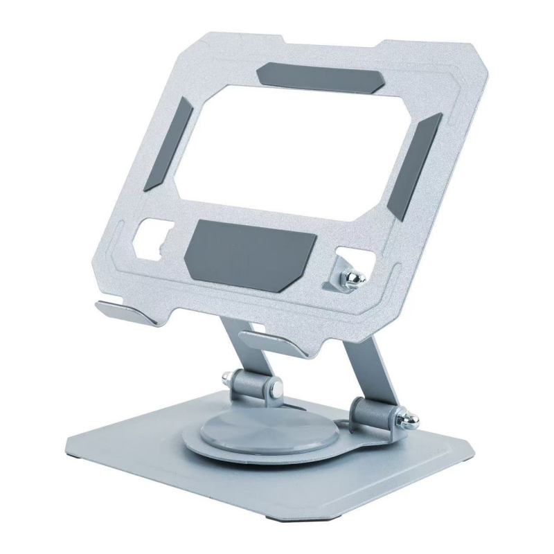 Stalak za tablet na stolu, 360° rotacija, sklopiv, od ugljične čelika, univerzalna kompatibilnost