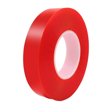 Διπλής όψεως PET ταινία με ακρυλική κόλλα, αντίσταση σε θερμοκρασίες 20–150°C, πλάτος 1240 mm, μήκος 50 m, ισχυρή πρόσφυση χωρίς υπολείμματα