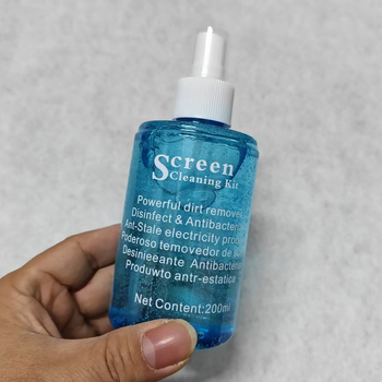Гел почистващо средство за LCD екрани — 200 мл, подходящо за лаптоп, мобилен телефон, компютър и дигитална камера.