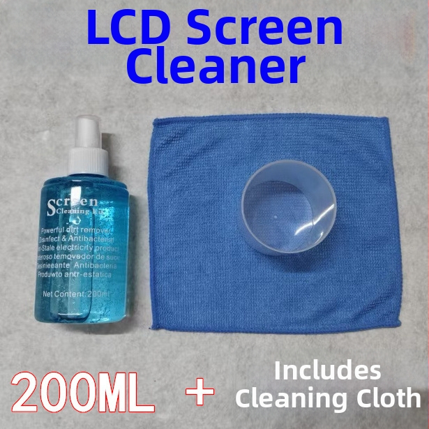 LCD ekrāna tīrīšanas gels — 200 ml, piemērots portatīvajam datoram, viedtālrunim, datoram un digitālajai kamerai