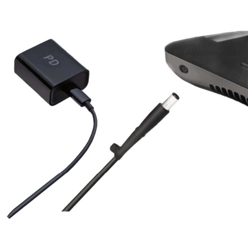 Nolan heart USB-C a DC gyorstöltő kábel, 1,5 m, USB-C férfi a DC 7,4×5,0 mm-es csatlakozóhoz
