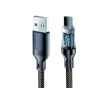 Nothing USB-C adatkábel digitális kijelzővel, fonott kialakítású, 60W PD, egycsatlakozós
