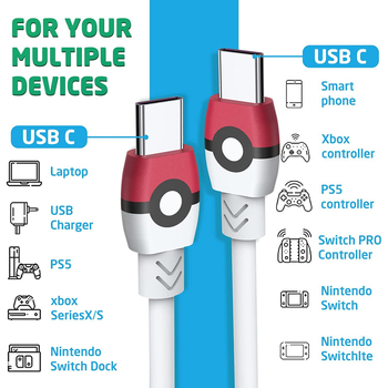 Type-C PD gyors töltés adatkábel, 30W, egy végű, TPE