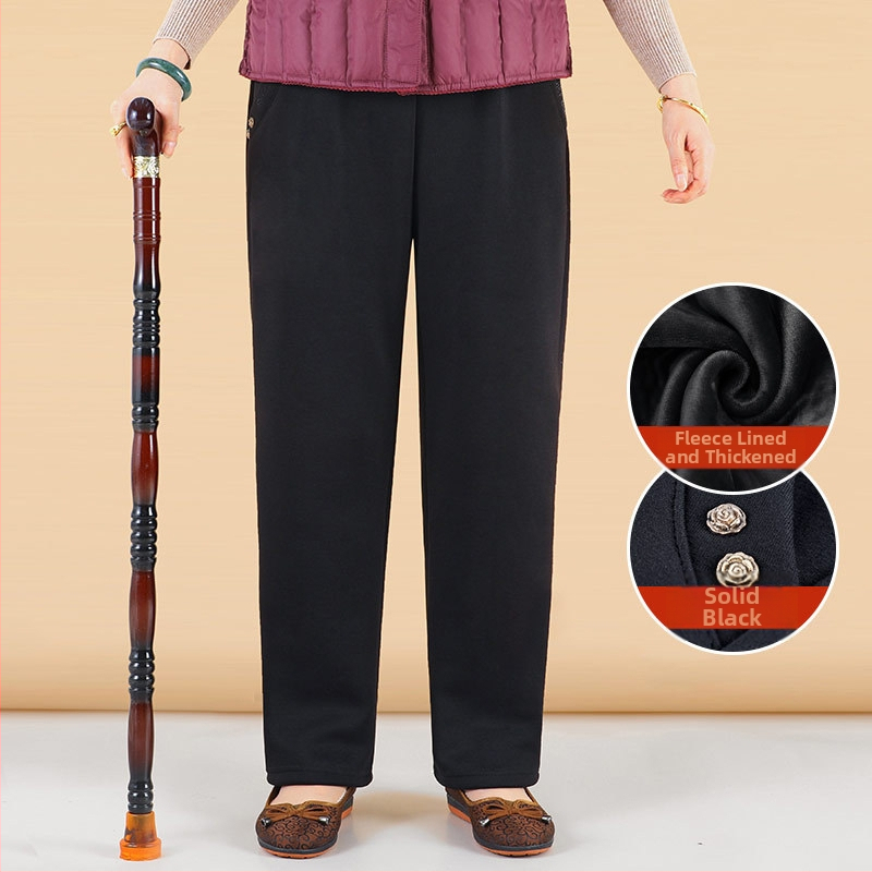 Laisvos formos moterų kelnės - japonų/korejiečių laisvalaikio stilius, medvilnės-viskozės mišinys (50-70% medvilnė, 30-50% viskozė), siuvinėjimas, prekinis ženklas Lady of the Tang Dynasty