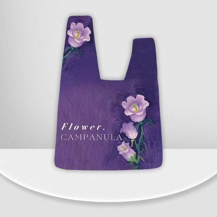 Naiste ringikujuline kott, Hiina stiilis, Oxford kangast, pleatdisain, puuvillane vooder, avatud tasku välisküljel