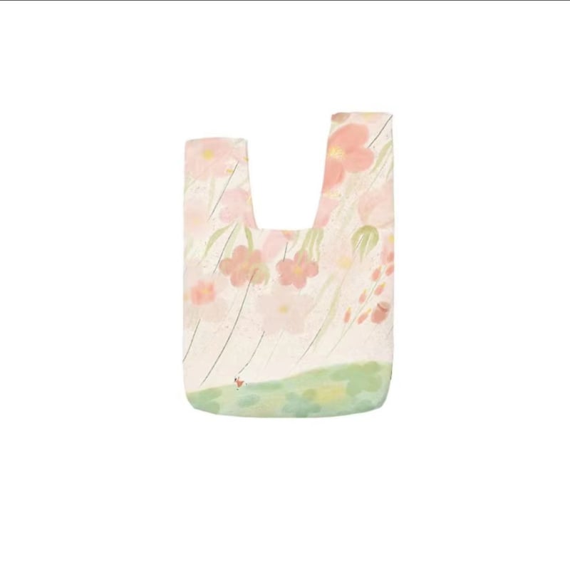 Naiste ringikujuline kott, Hiina stiilis, Oxford kangast, pleatdisain, puuvillane vooder, avatud tasku välisküljel