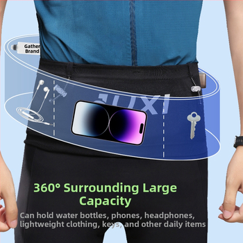 Nylon sporta josta viduklim, elpojoša, ļoti viegla, paplašināma, atstarojoša nakts drošībai, universāla