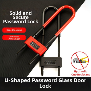 U-veida parolēta atslēga veikalam, divām durvīm – pret zādzību, dzelzs korpuss; Tips: kombinācijas atslēga; Modelis: Cits; Pielietojums: Cits