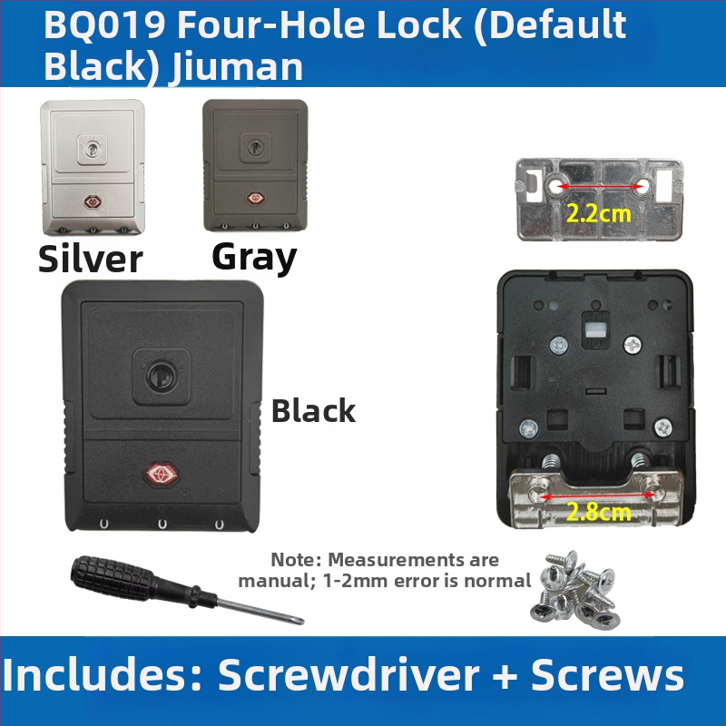 Bagāžas paroles slēdzene – aizvietojama sprādze kufriem un ratiem