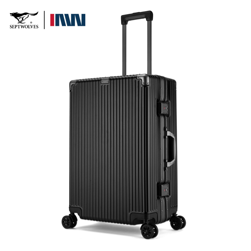 Seven Wolves PC χειραποσκευή με TSA κλείδωμα, μεγάλη χωρητικότητα, περιστρεφόμενοι τροχοί, βάρος 3.35 kg