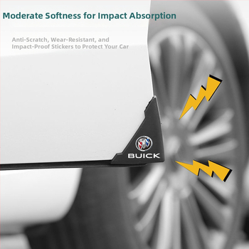 Auto ukse nurga kaitselint - PVC materjal, universaalne sobivus, põrkumise vastane liim, mudel PVC-ukse-nurk, Cheng Jin kaubamärk