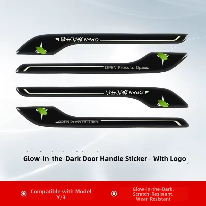 Tesla uksekäepideme kleepsud – epoksüline anti-kollisiooniliim, sobib Model 3/Y, pärit Guangzhou