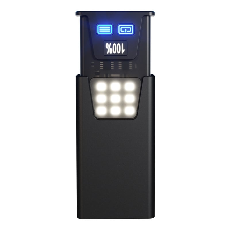 M16 többfunkciós munkalámpa mágnessel kültéri használatra, töltés és vészhelyzeti vizsgálati zseblámpa; Anyag: ABS + alumíniumötvözet; Akkumulátor: 1800 mAh; Fényforrás: izzó + LED; Maximális hatótáv: 200–500 m