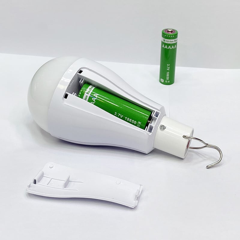 LED hordozható kemping lámpa kettős akkumulátorral, újratölthető, 3-lépcsős fényerő-szabályozás, kampó, IP65, 20W, 2000 lm