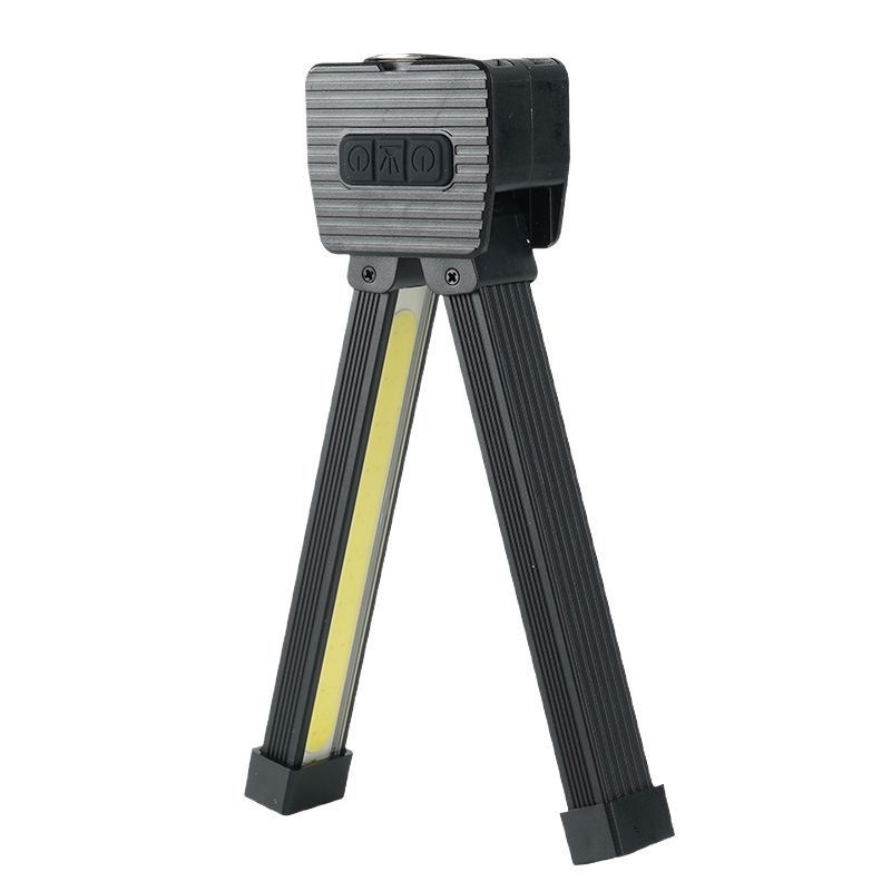 Daudzfunkcionāla uzlādes COB darba lukturis ar LED pārbaudes gaismu, saliekamā magnētiskā lampa auto un teltij - Modelis A55, ABS + alumīnija sakausējums, spilgtums un krāsa regulējami