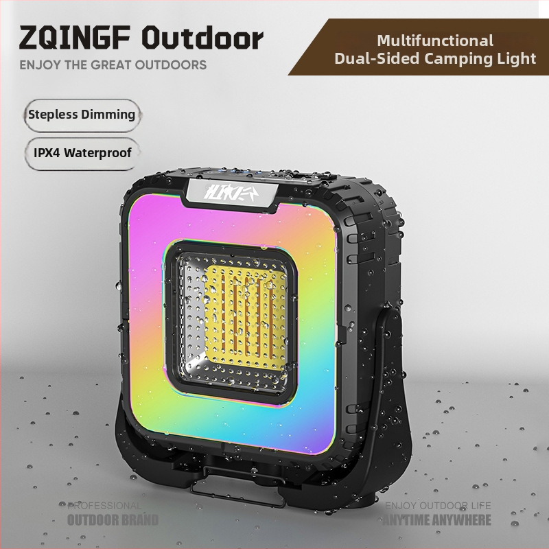 LED kempinga lukturs ar uzlādējamu akumulatoru, 5W, 3.7V, nospiežams slēdzis