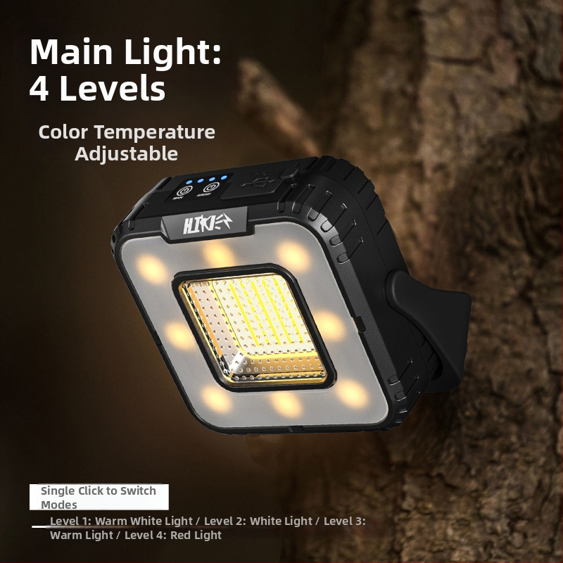 LED kempinga lukturs ar uzlādējamu akumulatoru, 5W, 3.7V, nospiežams slēdzis