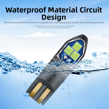 T10 LED platuma/pozīcijas gaisma auto, 6SMD-3030, alumīnija korpuss, 12-24V, Jin Chida