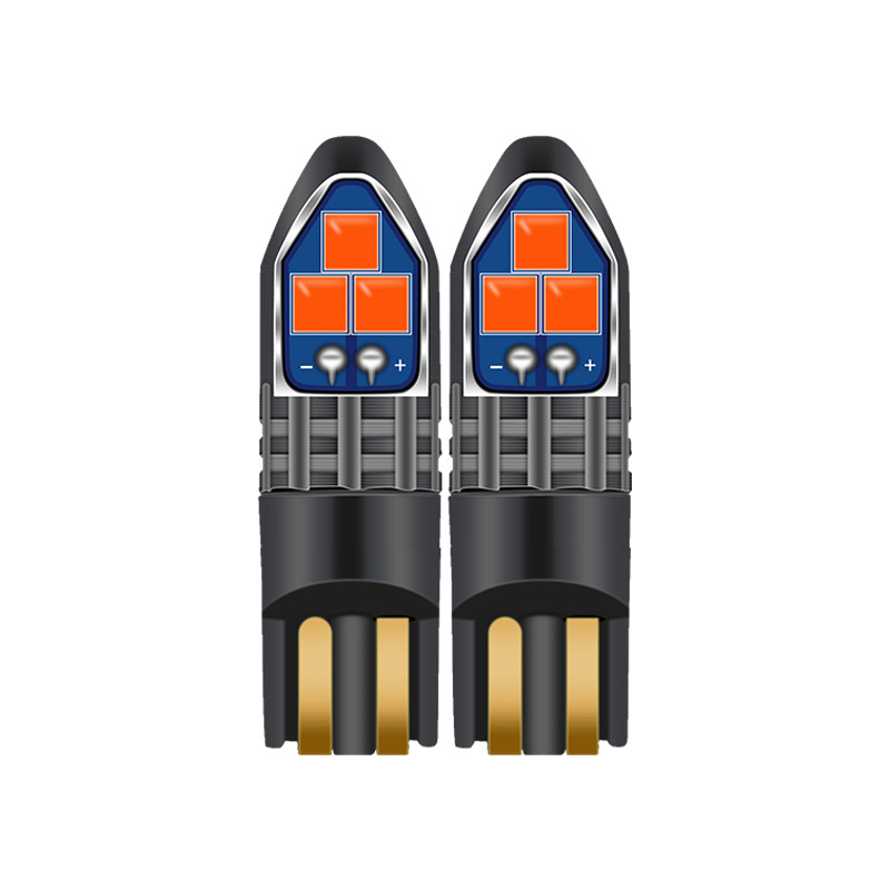 T10 LED platuma/pozīcijas gaisma auto, 6SMD-3030, alumīnija korpuss, 12-24V, Jin Chida